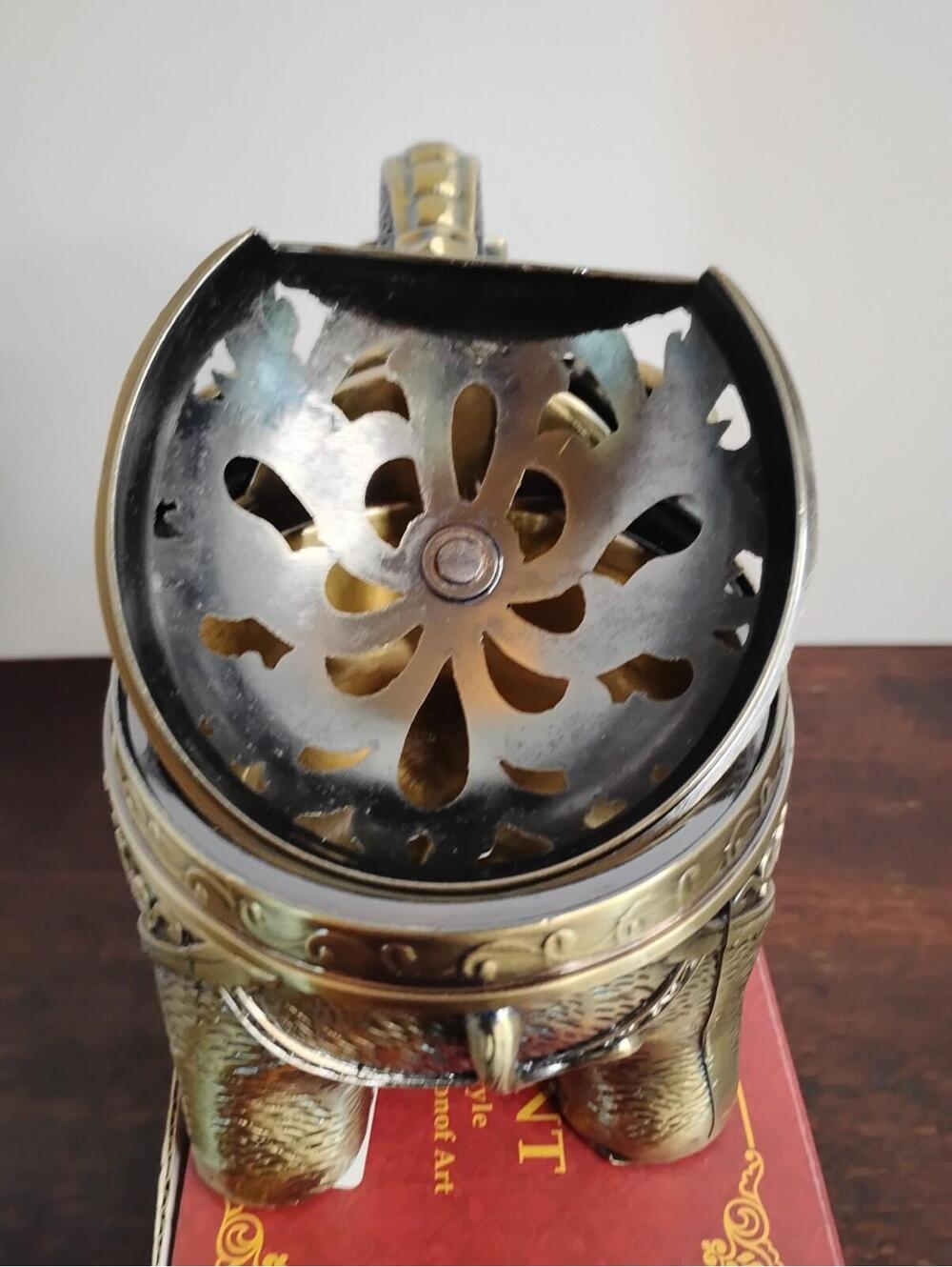 Lucky Luxe‎ Elephant Ornament Bronze Toned Decorative Home Accent Global Style - Picture 8 of 9